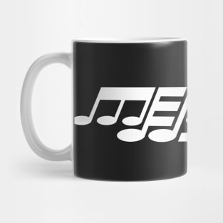 Melody Word Art White Mug